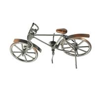 MAGICLULU Bike Model Vintage Ornament Bicycle Statue Sculpture for Home Decor Lifelike Miniature Bike Adornment Lightweight Ironwork Design Long