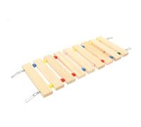 MAGICLULU Bite-resistant Hamster Climbing Ladder Wooden Soft Bridge for Small Pets Chinchilla Ladder Plaything Small Pet Training Platform for Healthy Active Exercise
