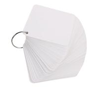 MAGICLULU Blank Flash Cards with Metal Binder Rings Pre-Hole Punched Index Notecards for DIY Projects Vocabulary Recording Household Note Taking Suitable for School Home and Office Use
