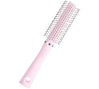 MAGICLULU Blow Dryer Brush Pink ABS: Round Barrel Hair Comb with Anti-Static Function for Women and Men - Suitable for Styling Fringes, Waves, and