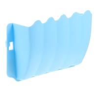 MAGICLULU Blue Plastic Hanging Rabbit Food Feeder Rack for Chinchillas and Rabbits with Food Waste Prevention, Suitable for Small Animal Cages and Convenient Feeding