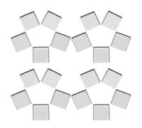 MAGICLULU Blush Palette Cosmetic Refill Pans 20Pcs 26X26X5Mm Square Iron Empty Makeup Pans for Customizing Cosmetic Collection Beauty Enthusiasts Daily Use DIY Accessories