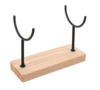 MAGICLULU Boat Model Display Holder with Wooden Base U-shaped Metal Stand | Sailboat Models and Collectibles, Modular Build with Simple Assembly, Stable Balance and Secure Fit