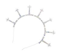 MAGICLULU Boho Rhinestone Star Headband Crown with Sixpointed Star Design, Alloy Material, Hardwearing Craftsmanship and Comfortable Fit, Wedding Hair Accessories for Women at Festivals