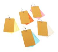 MAGICLULU Book Blank Flashcards with Rings Portable Loose-Leaf Word Memory Cards for Students Lightweight DIY Writing Notepad for English Learning and Creative Note Taking