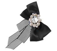 MAGICLULU Bowknot Neck Tie Fashion Bow Tie British Style Alloy Cloth Easy to Wear Does Not Hurt Clothes Shirt and Skirt Accessory with Pin on The Back for Business Wear