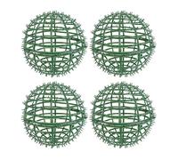 MAGICLULU Boxwood Topiary Ball Frame 7.87 in Round Floral Frame Sphere Diy Topiary Ball for Flower Arrangement Shelf Wedding Garden Nursery Decor 4 Pack