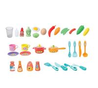 MAGICLULU Boys and Girls Kitchen Toy Pretend Play Kitchen Set Simulation Cooking Utensils Educational Toys for Boys and Girls Safe Fun Enhance Social Skills