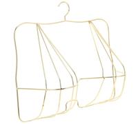 MAGICLULU Bra Display Hanger Wire Mannequin Hanger Elegant Golden Iron Bra Display Stand Conserves Floor Space Built to Last for Compact Retail Settings