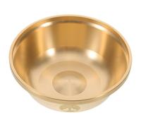 MAGICLULU Brass Prayer Offering Bowl 9Cm Copper Worship Cup with Pentagram and Triple Moon Design, Decorative Metal Basin for Temple Rituals and Crystal Storage, Life Tree Symbol Brass