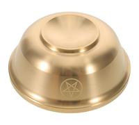 MAGICLULU Brass Temple Offering Bowls Pentagram Design Handcrafted Copper Ritual Water Bowls Buddhist Worship Home Altars Cultural Ceremonies