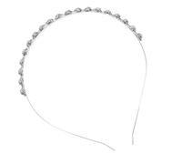 MAGICLULU Bridal Headband Flower Headpiece Lightweight Alloy Vintage Bright Crystal Design for Bridesmaid Special Occasion Hair Accessory