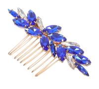 MAGICLULU Bridal Wedding Hair Comb Side Clip Emerald Green Glass Marquise Crystal Hair Accessory for Bride Bridesmaid Formal Occasion