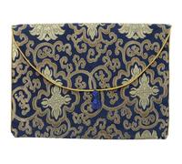 MAGICLULU Buddhist Scripture Packaging Bag Embroidered Brocade Pouch Small Storage Case for Coins Jewelry and Book Covers Pouch for Travel or Home Use