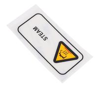 MAGICLULU Burn Prevention Notice Warning Hot Surface Labels Pet Material Orange All-english Label Resistance to Wear and Tear Industrial Environments Safety Sign