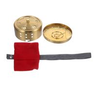 MAGICLULU Burner Box Moxa-Stick Container Copper Storage Box with Temperature Regulation Three-Level Adjustment Rotating Lid for Household Moxibustion Therapy Random Color