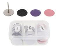 MAGICLULU Callus Remover for Feet Sanding Discs Set with 80#, 150#, 240# Grit Sandpaper Discs for Easy Polishing and Removing Dead Skin on Heels, Suitable for Home Pedicure Care