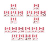MAGICLULU Canada Flag Maple Leaves Shape 20pcs Temporary Tattoos with Ultrathin Texture and Comfortable Fit Made from Water Transfer Paper and Pet Film, for Gatherings and 2026 Football