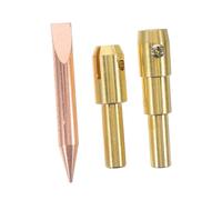 MAGICLULU Car Dent Remover Chuck Spot Welder Machine Chuck 3pcs Auto Body Repair Kit with Carbon Rod Tips Round Gasket Clamps for Professional Dent Removal and Plastic Welding Tools