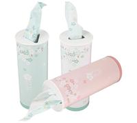 MAGICLULU Car Facial Tissues Cylinder 3Pcs Round Tissue Box with Modern Look Suitable for Living Room Office and Bathroom Travel Use