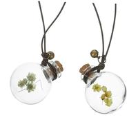 MAGICLULU Car Perfume Pendant 2pcs Glass Hanging Ornament for Vehicles Random Color Air Freshener Decor Design