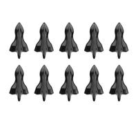 MAGICLULU Car Roof Antennas with Stoving Varnish Design for Vehicle Modification 10 Pcs Black Shark Fin Lightweight Plastic Decorative Car Empennage Accessories Universal