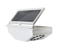 MAGICLULU Car Solar Exhaust Fan Solar Powered Car Window Vent Energy Saving Air Cooler Easy Install Exhaust Fan for Comfortable Interior Air Circulation White Lightweight Design