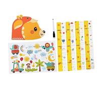 MAGICLULU Cartoon Boy Girl Wall Sticker Growth Chart Height Measurement Sticker Fun Easy to Use