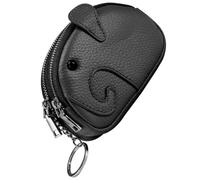 MAGICLULU Cartoon Elephant Modeling Storage Pouch Small Zipper Wallet Fashionable Leather Small and Portable Storage Purse and Daily Use