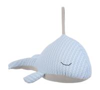 MAGICLULU Cartoon Whale Fabric Door Stopper Light Blue, Windproof Decorative Door Wedge for Home and Office, Soft Anti-Collision Doorstop