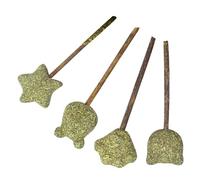 MAGICLULU Catnip Lollipops for Cats 4 Pack, Portable Training Treats | Natural Enrichment Bites, Compact for Travel, Indoor Play and Rewards, Green Finish, Cat Owners