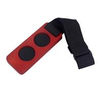 MAGICLULU Cello End Pin Holder and Spike Floor Protector with Non-slip Sponge and Nylon Strap Wooden Cello Anchor Rest Preventing Floor Damage and Slipping for Stylish Black and Red Design
