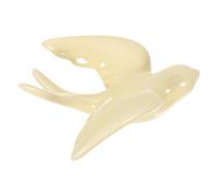 MAGICLULU Ceramic Bird Wall Decor in Beige Beautiful Texture Pattern Chic Bird Wall Hanging Sculpture and Decorative