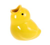 MAGICLULU Ceramic Duck Toothbrush Holder Cute Kawaii Bathroom Organizer for Adults Sturdy Material for Efficient Storage and Countertop Tidiness at Home and Travel