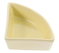 MAGICLULU Ceramic Feeding Bowl for Small Animals like Hedgehogs and Golden Silk Bears, Easy to Clean and Suitable for Fresh, Green, Dry Food and Snacks, Yellow Pet Food Feeder for Cage Use