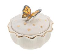 MAGICLULU Ceramic Nail Dish with Lid Acrylic Nail Dappen Dish Compact Elegant Simple Design Practical for Mixing Liquid and Powder