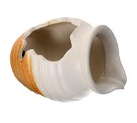 MAGICLULU Ceramic Pot Water Feature Fountain for Garden and Indoors, White Ceramic Pond Spitter Decoration with Unique Design, for Anniversaries and Christmas Decor
