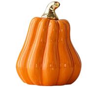 MAGICLULU Ceramic Pumpkin Figurine Halloween Table Accent Unique Home Decor Creative Ceramic Pumpkin Craft for Indoor Ornaments for Living Room Dining Room and Seasonal Celebrations