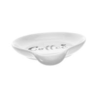 MAGICLULU Ceramic Spoon Rest for Coffee Station Reusable Scoop Holder Table Spoon Stand Elegant Mini Teaspoon Holder for Home Cafes Versatile Utensil Rest for Kitchen Decor