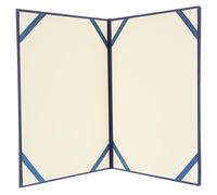 MAGICLULU Certificate Protector Document Cover Stylish Blue Paper Folder Compact Design to Display Achievement Awards Home Decoration for Citizenship Certificates and Photos