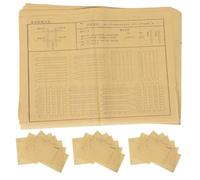 MAGICLULU Chinese Calligraphy Paper with Standard Stroke Practice for Beginners 120pcs and Khaki Colour, Brush Calligraphy Practice Paper Suitable for Practicing at Home or Classroom