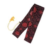 MAGICLULU Chinese Silk Tai Chi Sword Bag with Red Cloud Pattern 53 Inch Martial Arts Sword Storage Pouch for Tai Chi and Fencing Equipment Protection