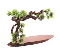 MAGICLULU Chinese Style Wooden Root Ornament Elegant Woodcarving Tabletop Adornment for Office Home Decoration Craftsmanship with Delicate Design