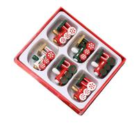 MAGICLULU Christmas Train Hanging Decoration Wooden Pendant Smooth Surface Adorable Festive Style for Porch and Family Holiday Cheer