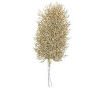 MAGICLULU Christmas Tree Decorations 6pcs Artificial Hollow Glitter Leaves 40cm Gold Xmas Hanging Ornaments for Garland Fireplace Gift Wrapping