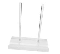 MAGICLULU Clear Acrylic Book Stand Display Holder for Home Office Multi Purpose Transparent Display Easel for Books Menus Artworks and Signs Easy Clean Plate Holder for Cafes and Galleries