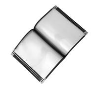 MAGICLULU Clear PVC Menu Binder with Pages Views Transparent Restaurant Menu Cover Folder for Cafes Bars Flexible Replaceable Food Price List Protector