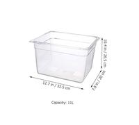 MAGICLULU Clear Slow Cooking Container for Low Temperature Cooker Reusable Plastic Water Tank for Sous Vide Compact Space-saving Cooking Accessory for Soups Stews and Healthy Meals