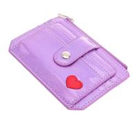 MAGICLULU Coin Purse Random Color Multi-Card Pu Leather with Mirrored Rainbow Surface, Smooth and Soft Change Bag for Women, Travel and Explore Wallet