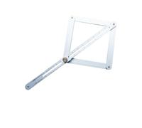 MAGICLULU Combination Square Set Angle Finder Angle Ruler Silver Aluminium Alloy Cast Metal Multi-function Steady Fastening Construction Tool for Engineers Carpenters